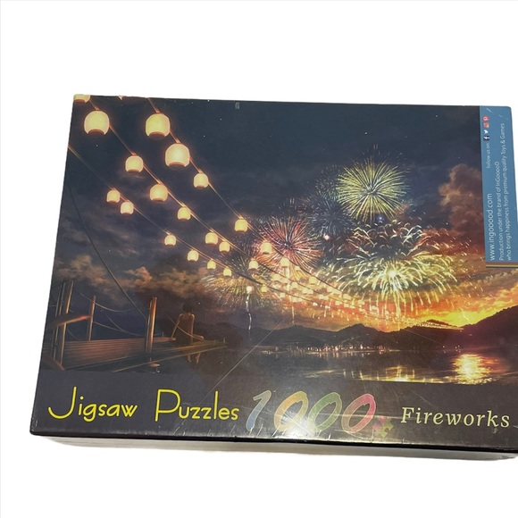 NEW Ingooood Fireworks 1000 pc Jigsaw Puzzle Wood - Picture 1 of 7